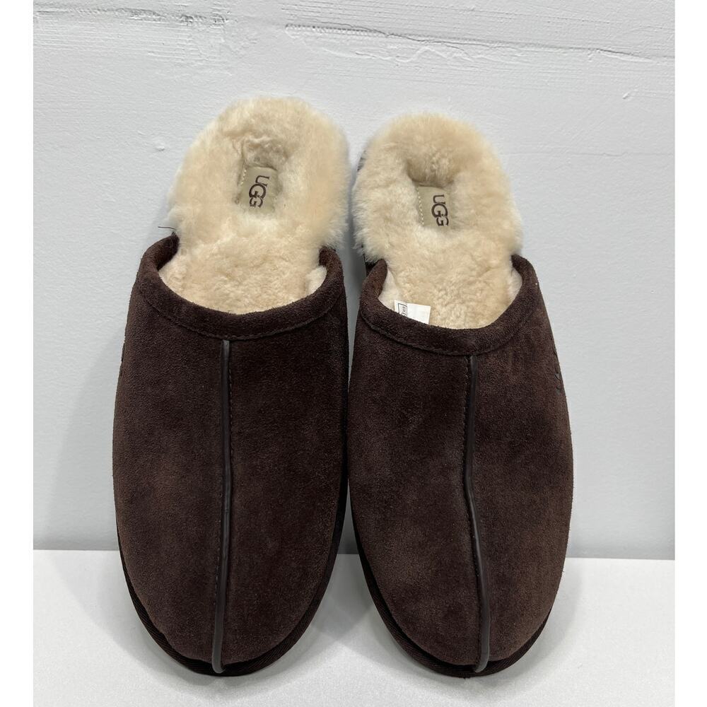UGG Men’s Brown Suede Scuff Slippers / Size-13